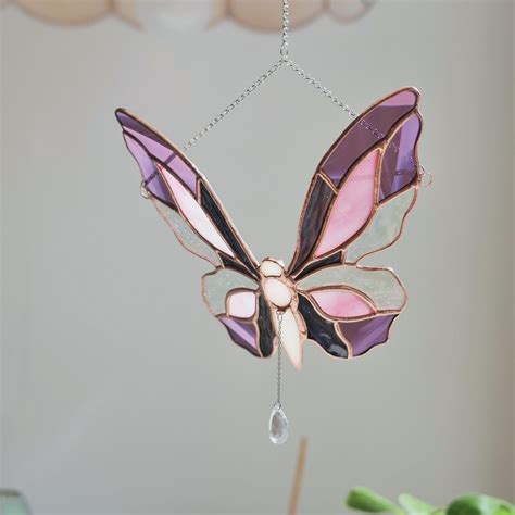 Purple Butterfly Stained Glass Ornament Artofit