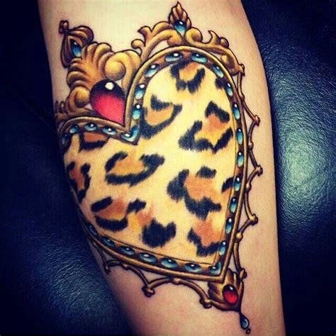 Leopard Print Heart Tatuajes Preciosos Tatuajes Tatuajes De Arte Corporal