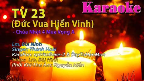 Karaoke Beat Tone Nữ Cao Đáp Ca Thánh Vịnh 23 Đức Vua Hiển Vinh Lm