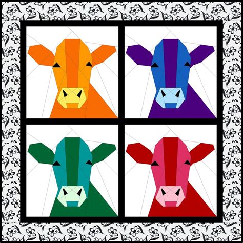 Cow Quilt Barn Quilts Painted Barn Quilts Barn Quilt Patterns