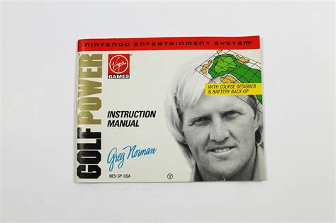 Manual Golf Power Greg Norman NES Nintendo