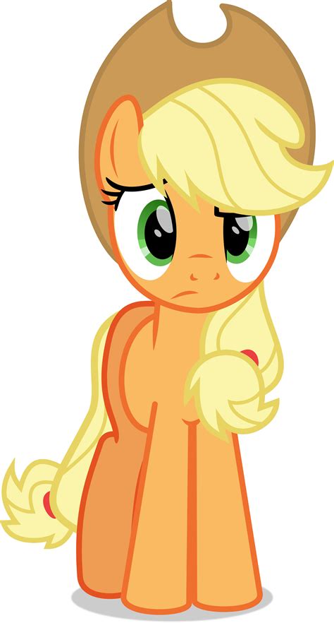 Mlp Vector Applejack Confused By Thatusualguy06 On Deviantart