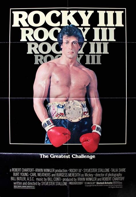 Rocky Iii 1982 Sylvester Stallone Movie Covers Rocky Balboa