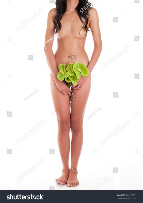Naked Woman Green Leaf Stock Photo 144717091 Shutterstock