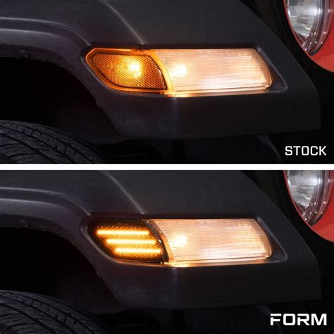 Form Lighting Clear LED Front Sidemarkers Pair