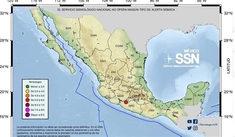 Se Registra Sismo Fue Perceptible En Edom X Cdmx Y Guerrero