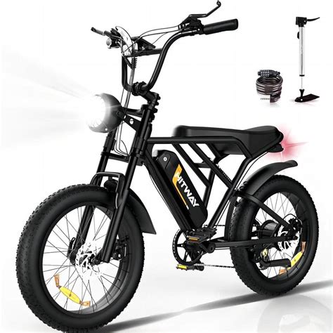 Hitway X In Fat Tire Mountain Electric Bike For Adults With