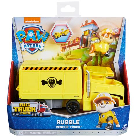 PAW Patrol Big Truck Pup’s Rubble Transforming Toy Truck | Smyths Toys UK