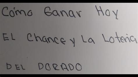 Cómo Ganar el Chance Hoy con Dorado Colombia Números Ganadores Lotería