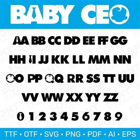 Baby Boss Font - Instant Download