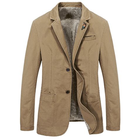 Manteau Mode Homme Blazer Décontractée Baggy Taillissime Coton Bio Une Veste Pardessus Lautomne