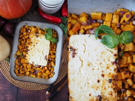 Kürbis mit Feta aus der Heißluftfritteuse oder Backofen Wiewowasistgut