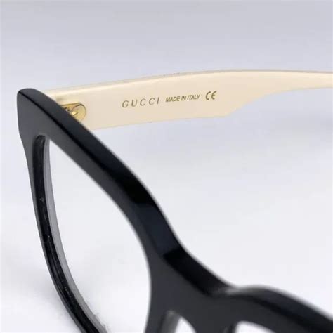 Online Shopping And Best Selling New Gucci Gg0958o 005 Black White Square Unisex Eyeglasses