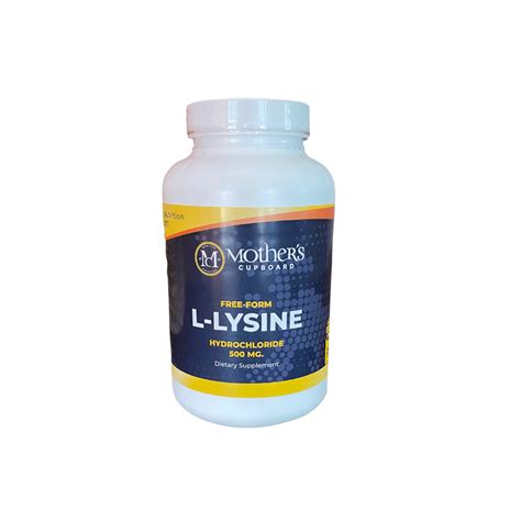 L Lysine Mg Caps Mg Ct Mother S Cupboard Nutrition