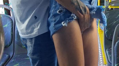 Brunette Brazilian Teen Is Getting Fucked And Came By A Stranger In A Public Bus