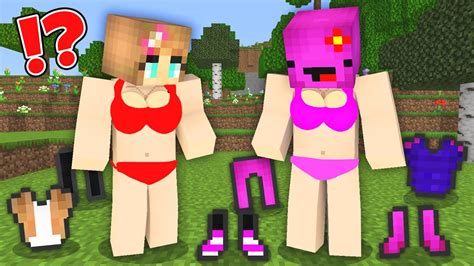 Maizen Took Off Girl S Clothes Prank Funny Story In Minecraft JJ And