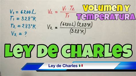 Ley De Charles Volumen Y Temperatura En Gases Youtube