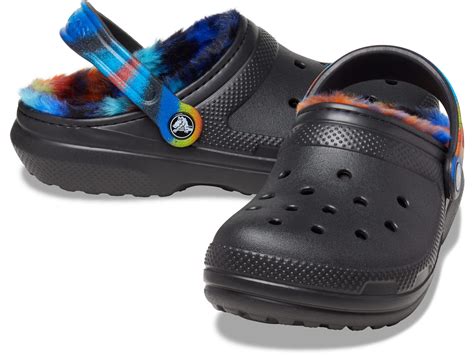 Crocs™ Classic Lined Tie Dye Clog In Black Lyst