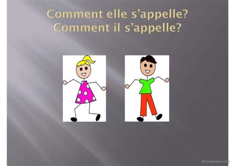 Comment il elle s appelle Français FLE powerpoints