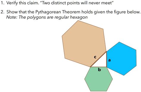 Solved Modern Geometry 1 Verify This Claim Two Distinct Points Will