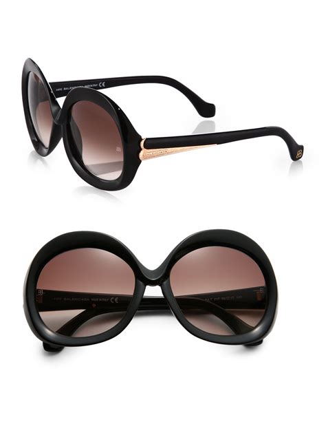 Balenciaga Oversized Vintage Square Sunglasses In Black Lyst