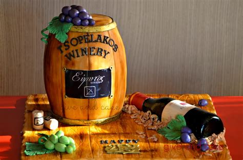 Aged To Perfection Winery Theme Cake