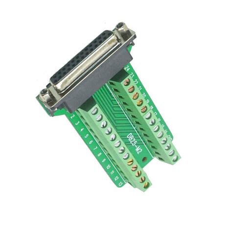 Db Female Pin Plug Breakout Pcb Board Terminals D Sub Connector Ebay