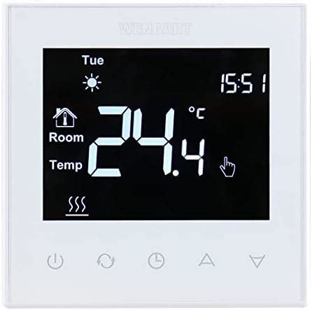 Wengart Thermostat De Chauffage Au Sol Jours Programmable Avec Cran