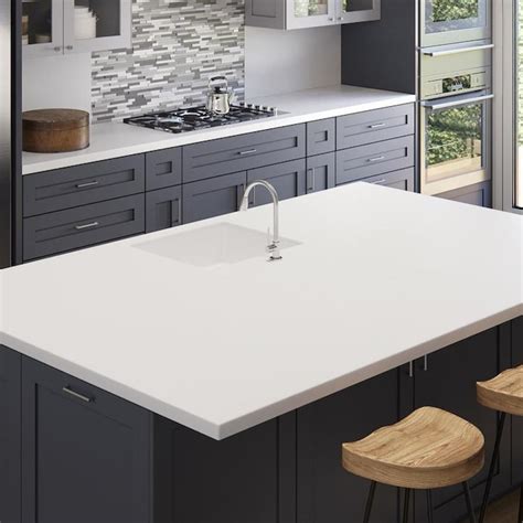 Allen Roth A R Solid Surface White Solid Surface White Kitchen