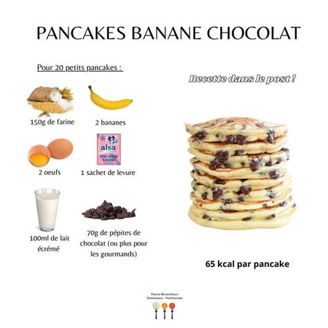 Hanna Bensemhoun On Instagram PANCAKES BANANE CHOCOLAT Banane