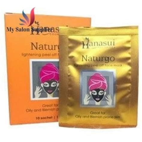 Hanasui Naturgo Lightening Peel Off Face Mask Box Contains Sachets