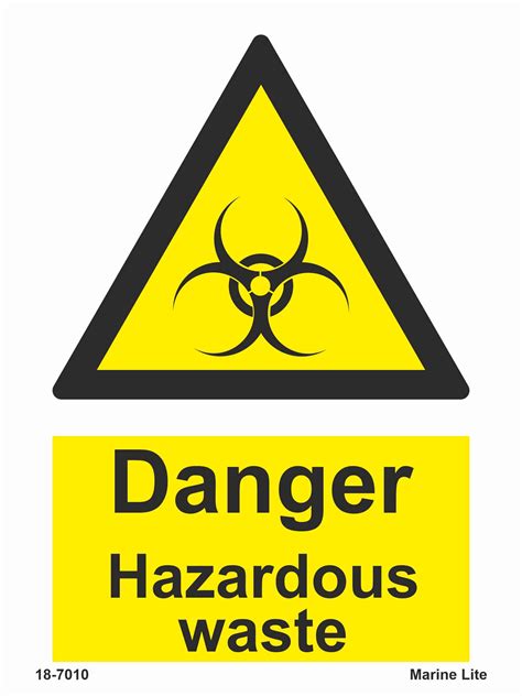 hazard sign - Danger hazardous waste | Products | Traconed