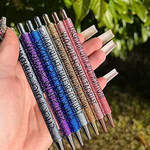 7PCS Funny Pens Swear Word Daily Resin Glitter Gel Pen Set Funny