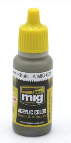 Ammo Amig Spanish Green Khaki Ml Acrylic Paint Modern Ground