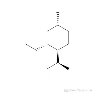 1S 2R 4R 1 2S Butan 2 Yl 2 Ethyl 4 Methylcyclohexane Structure