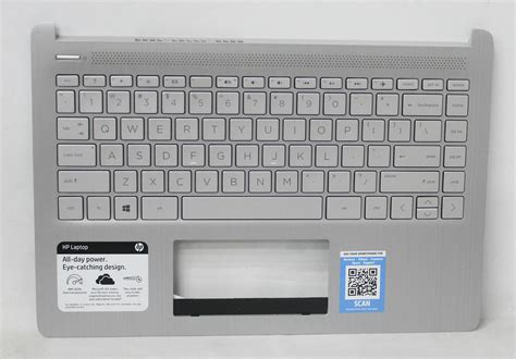 L88200 001 HP Palmrest Top Cover Natural Silver With Keyboard Natural