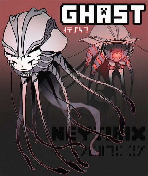 Ghast By Neytirix Minecraft Art Minecraft Drawings Minecraft Anime