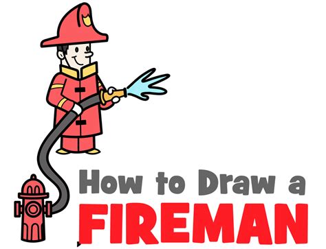 How To Draw A Firefighter