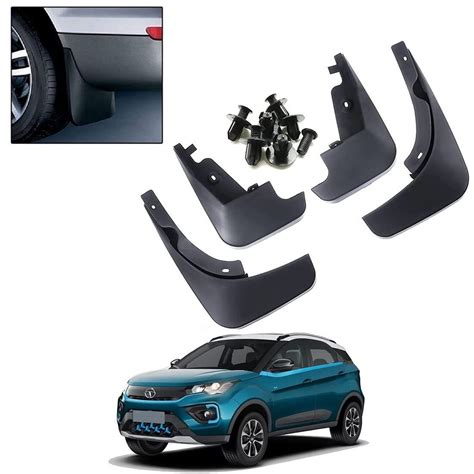 RideoFrenzy ABS Plastic Mud Flaps For New Tata Nexon 2020 2021 2022