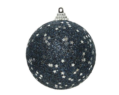 Decoris Kerstbal Glitter Blauw Avri Bloem En Tuincentrum