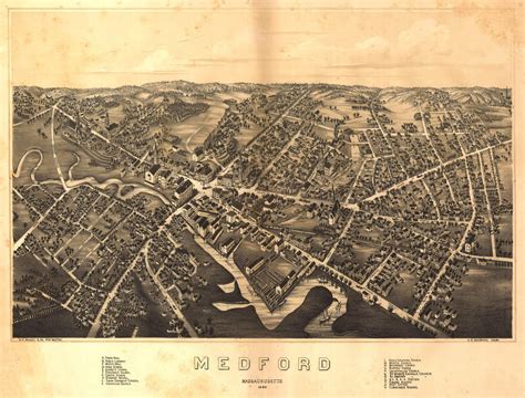 Historic Map Medford Ma 1880 World Maps Online