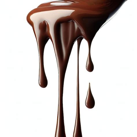 Verter Chocolate Goteando Aislado Sobre Fondo Transparente O Blanco Png