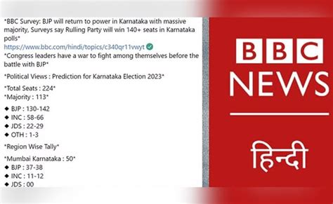 Fake Bbc Survey Predicting Bjps Win In Karnataka Polls Goes Viral