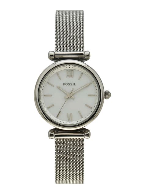 Buy Fossil Es4432 Carlie Silver Watch For Women Online