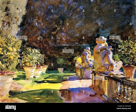 Villa Di Marlia Lucca 1910 By John Singer Sargent Stock Photo Alamy