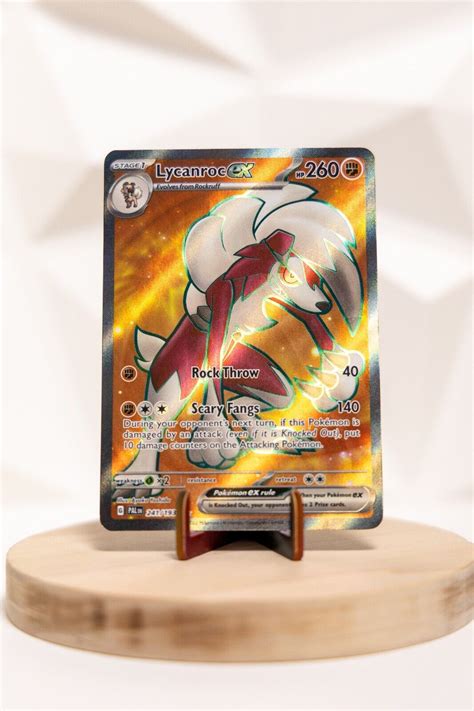 Pok Mon Tcg Lycanroc Ex Scarlet Violet Paldea Evolved Holo