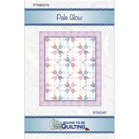 Pattern Pale Glow Quilt Pattern Btbq By Bound To Be Quilting Paper