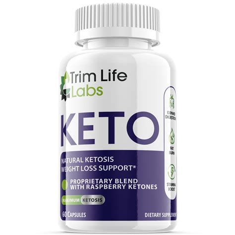 (1 Pack) Trim Life Keto - Pills for Weight Loss - Energy Boosting Supplements for Weight ...