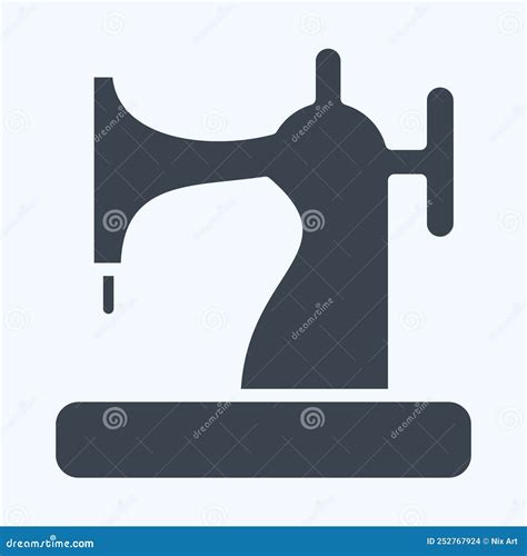 Icon Sewing Machine Suitable For Education Symbol Glyph Style Simple