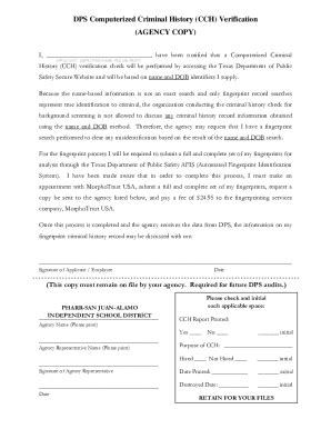 Fillable Online UTRGV PSJA ISD Criminal Background Check Packet Fax